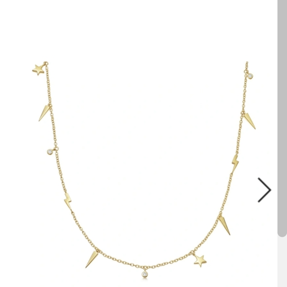 Jewelry Missoma 18k Vermeil 925 Twilight Necklace Lightning Bolt Star